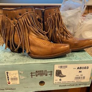 Corral Fringe Booties